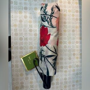 Kate Spade Floral Umbrella - Pink and Red